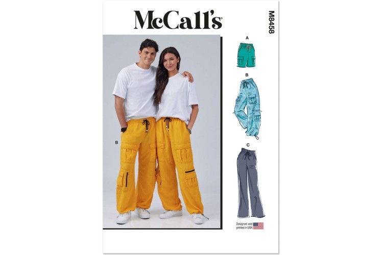McCall's M8458 Unisex Pull On Shorts and Pants
