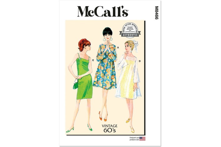 McCall's M8466 Misses' Slip Dress and Sheer Overdress