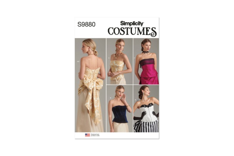 Simplicity S9880 Misses’ Corsets and Sash
