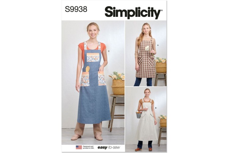 Simplicity S9938 Misses Pullover Aprons